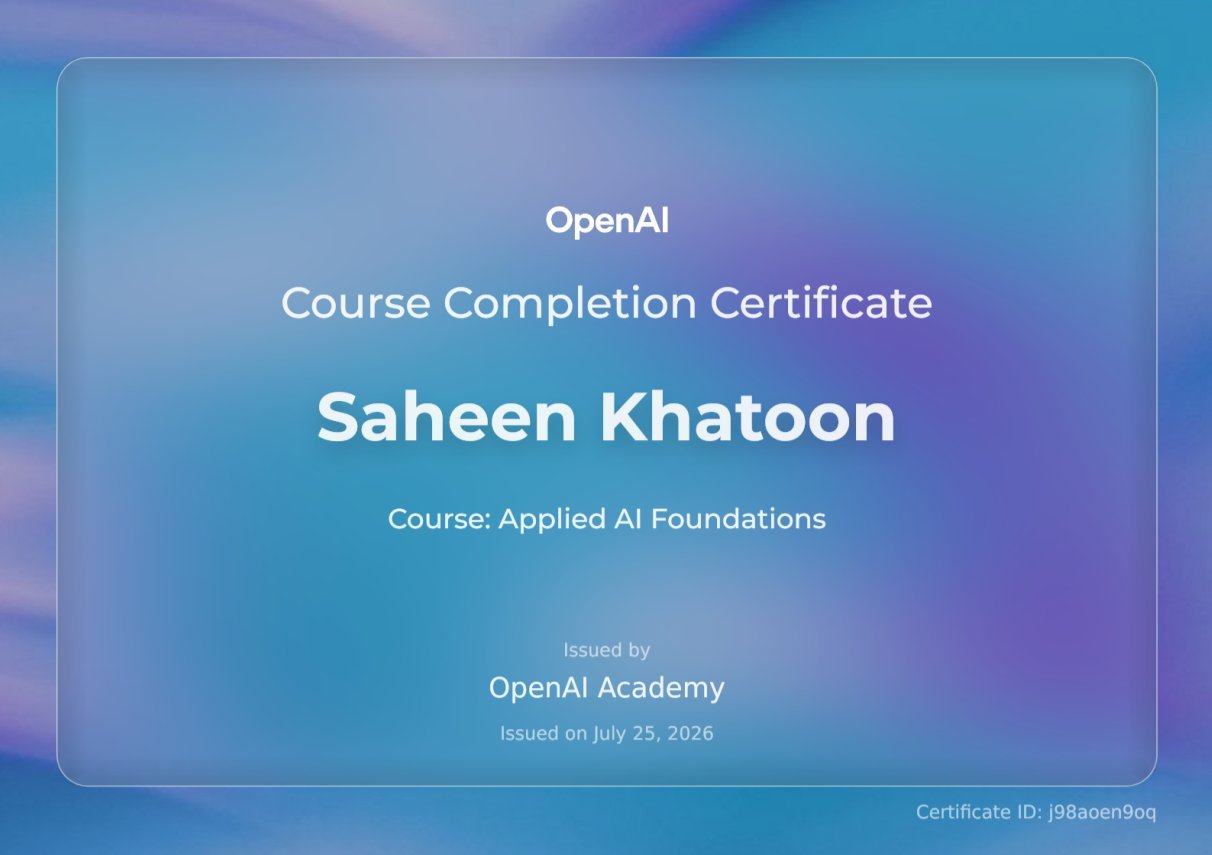 Applied ai foundation